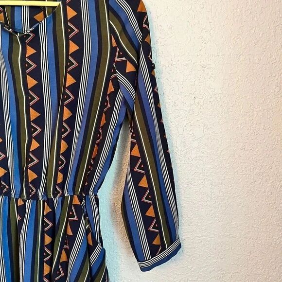 Mobumsaeng Designed by Korea Geometric Print Mini Dress Size Small - Picture 3 of 4